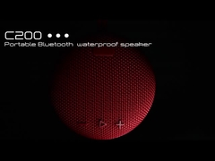 Espectador Bluetooth inalámbrico verde del ejército pequeño Material Farbic 800mAh rango de 10M