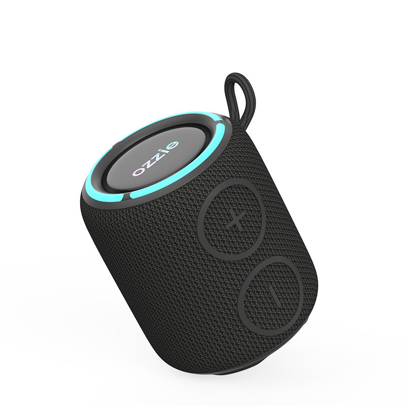 Altavoz inalámbrico portátil impermeable IPX7 con luces LED RGB coloridas
