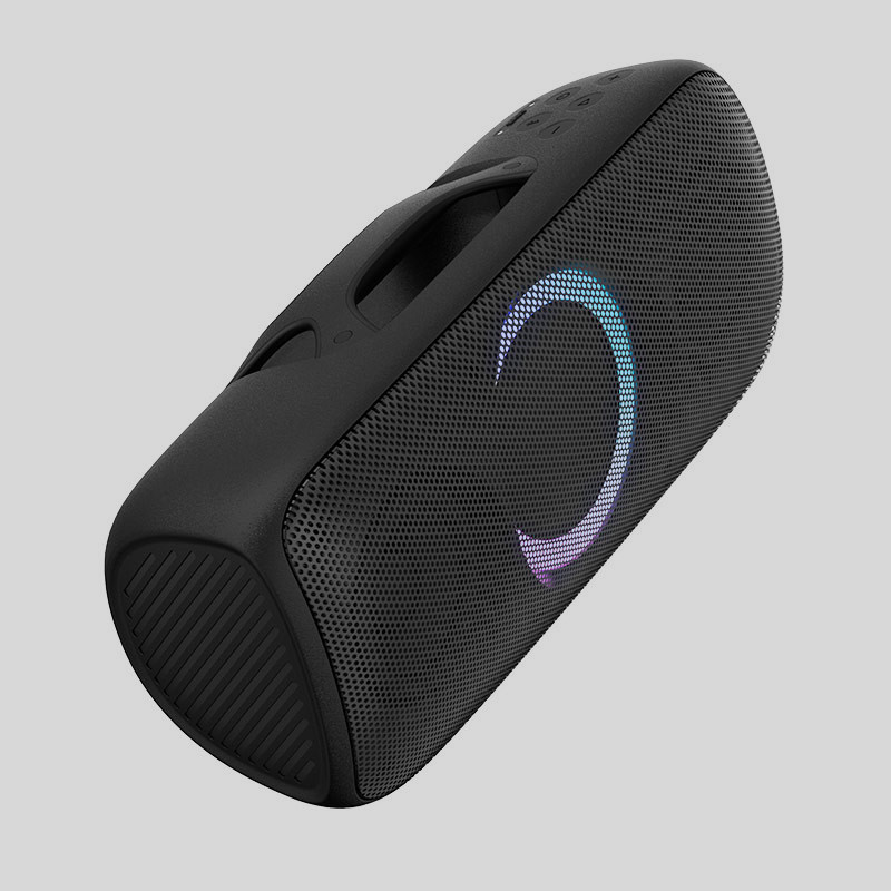 Altavoz portátil para fiestas al aire libre con alcance inalámbrico de 10 metros y alto rendimiento