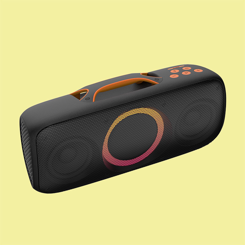 Altavoz de fiesta al aire libre a prueba de agua negro con 40W de batería del conductor Fuente de alimentación 7.2V 2500mAh Capacidad IPX4