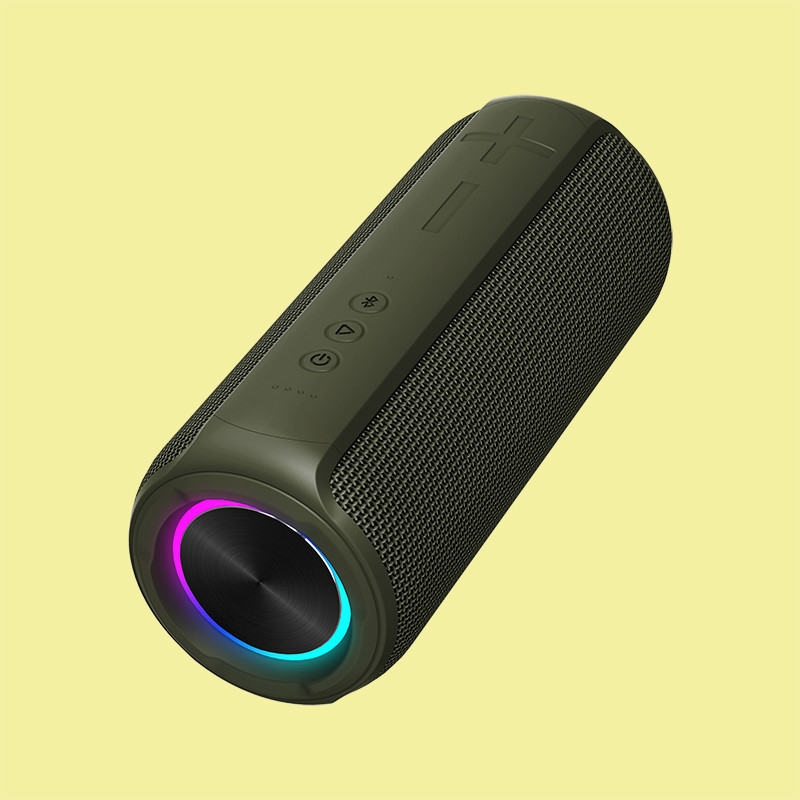 5V 2A 30W Potente altavoz de bajo LED luz Bluetooth con tarjeta SD AUX IN