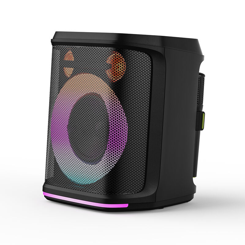 Altavoz para fiestas al aire libre de 120W con bajos profundos y micrófono inalámbrico para karaoke Bluetooth
