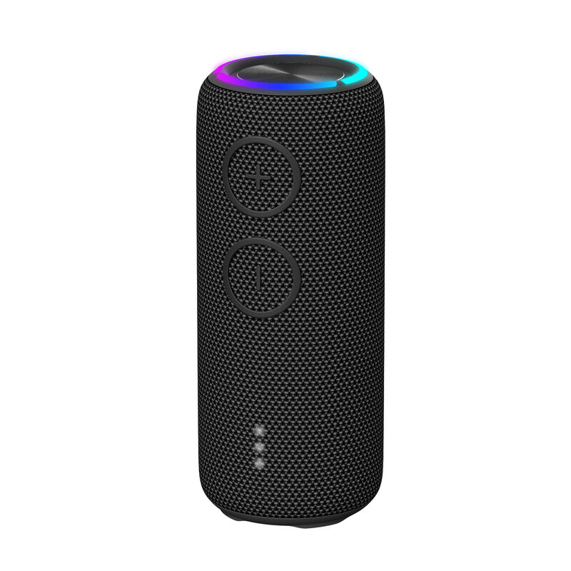 Altavoz bluetooth de fábrica de marca 20W TWS con luz LED RGB recargable, altavoces inalámbricos para exteriores con soporte para tarjeta de memoria, altavoz bluetooth