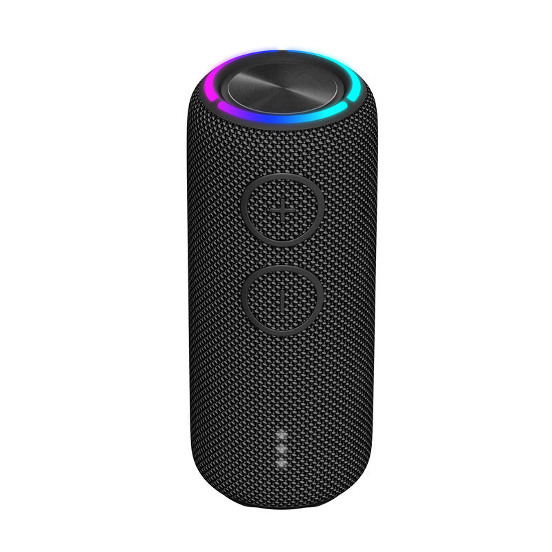 Altavoz bluetooth de fábrica de marca 20W TWS con luz LED RGB recargable, altavoces inalámbricos para exteriores con soporte para tarjeta de memoria, altavoz bluetooth