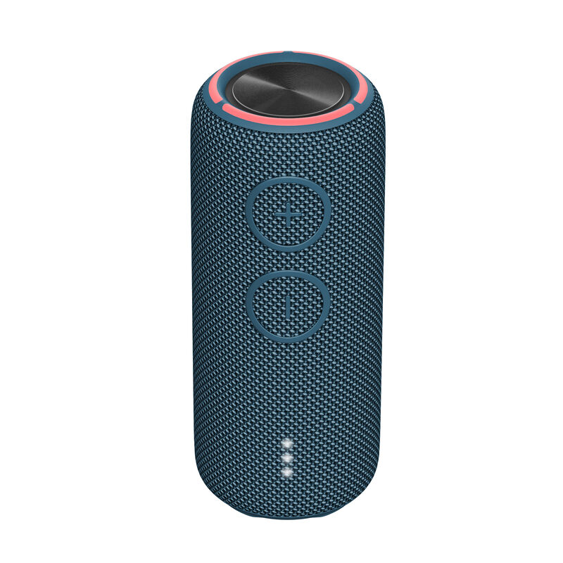 Altavoz bluetooth de fábrica de marca 20W TWS con luz LED RGB recargable, altavoces inalámbricos para exteriores con soporte para tarjeta de memoria, altavoz bluetooth