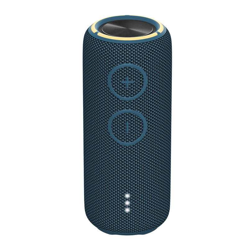 Altavoz bluetooth de fábrica de marca 20W TWS con luz LED RGB recargable, altavoces inalámbricos para exteriores con soporte para tarjeta de memoria, altavoz bluetooth